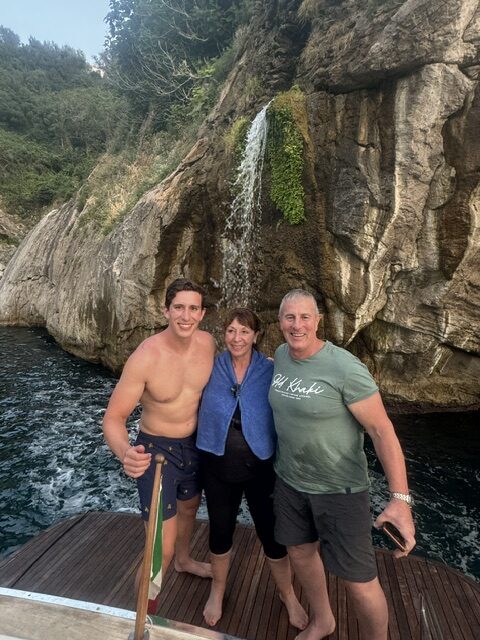 Guests enjoying a private boat tour